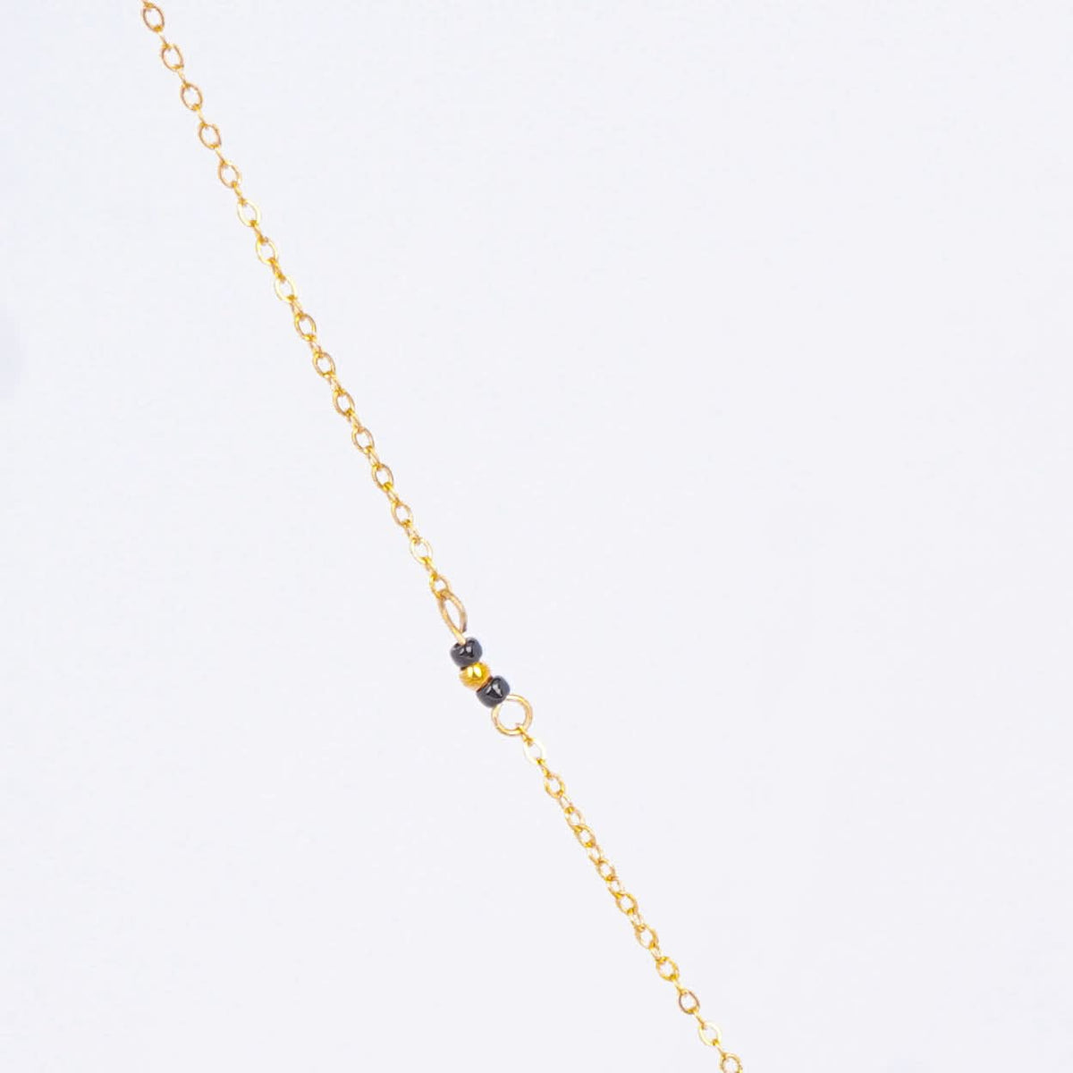 French Geometry White Zircon Necklace