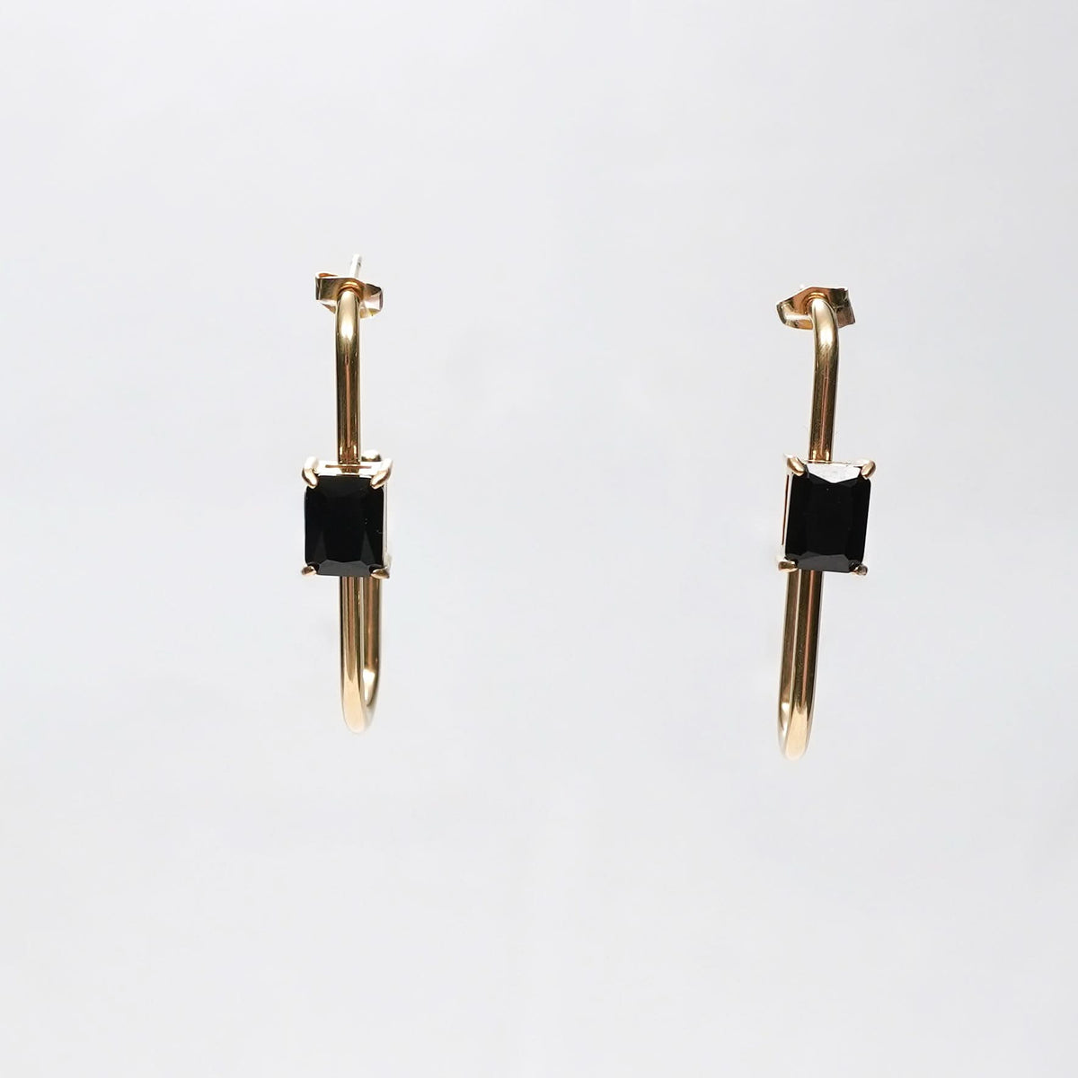 18K Gold Plated Geometric Bar Drop Earrings for Women | Anti Tarnish