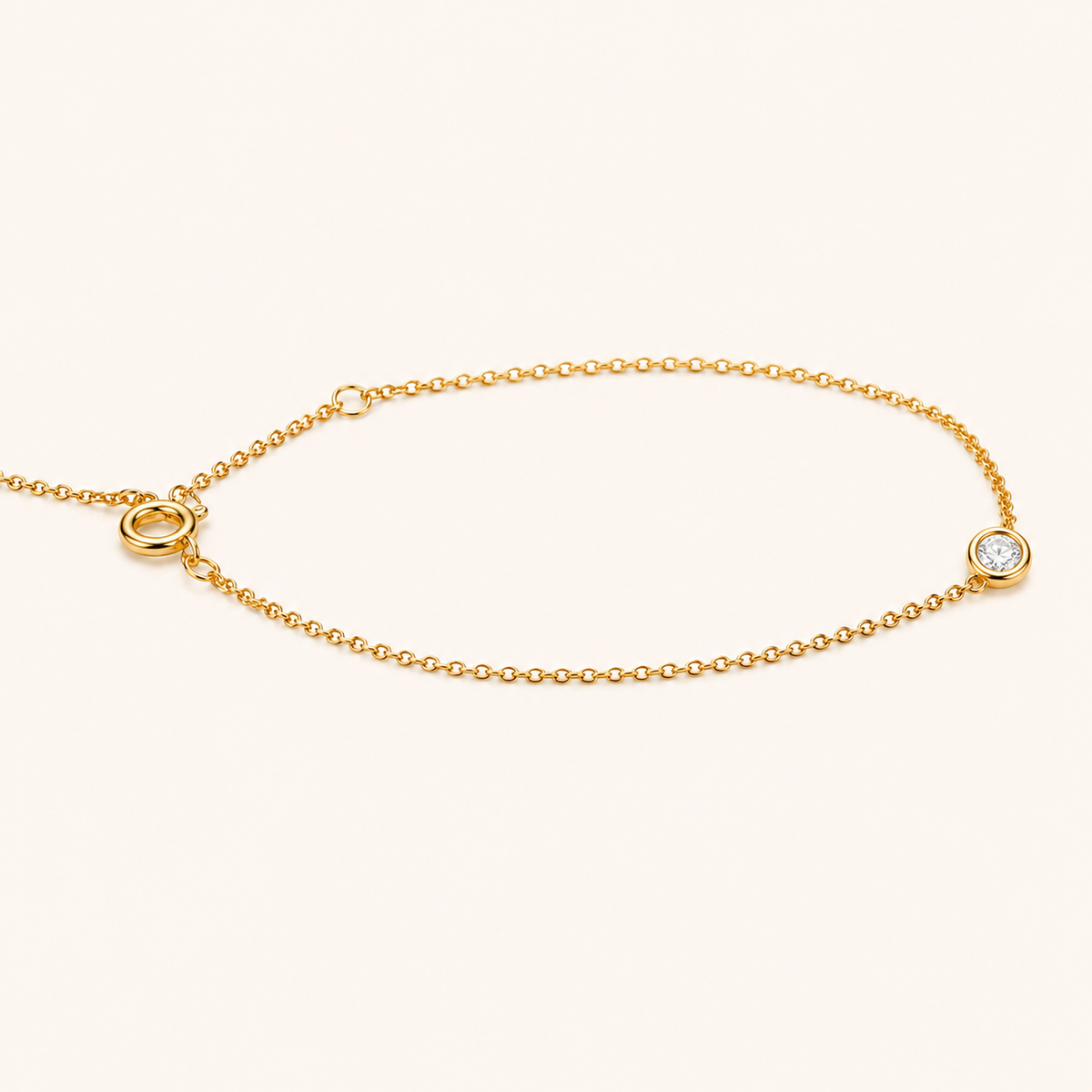 Geometric Elegance Pull-Chain Bracelet