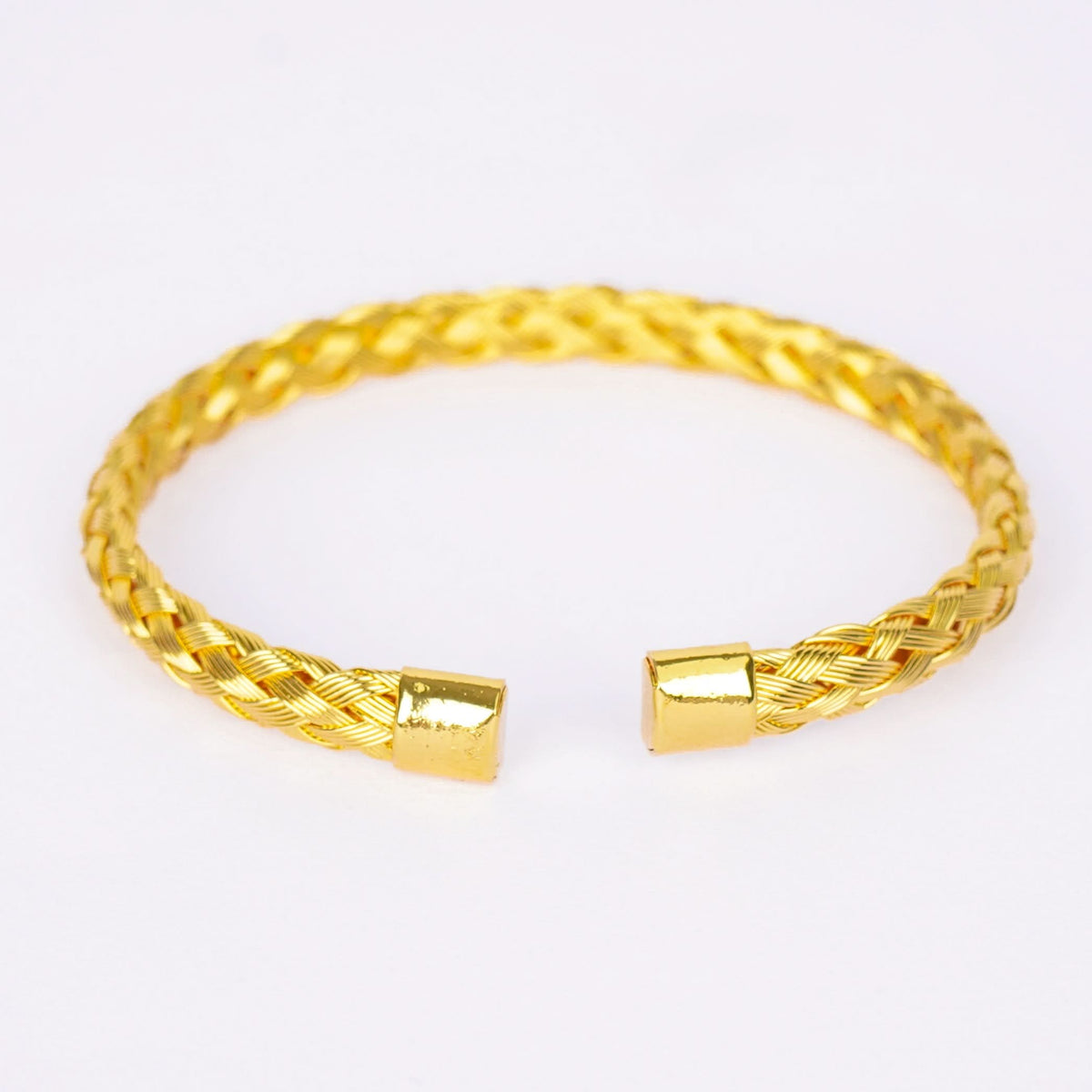Gold Woven Cuff Bracelet