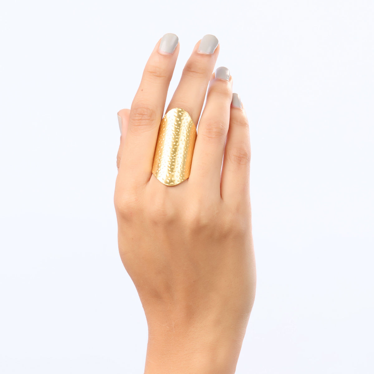 Golden Armor Shield Ring