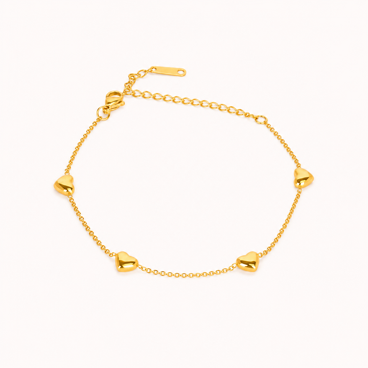 Golden Daisy Number Bracelet