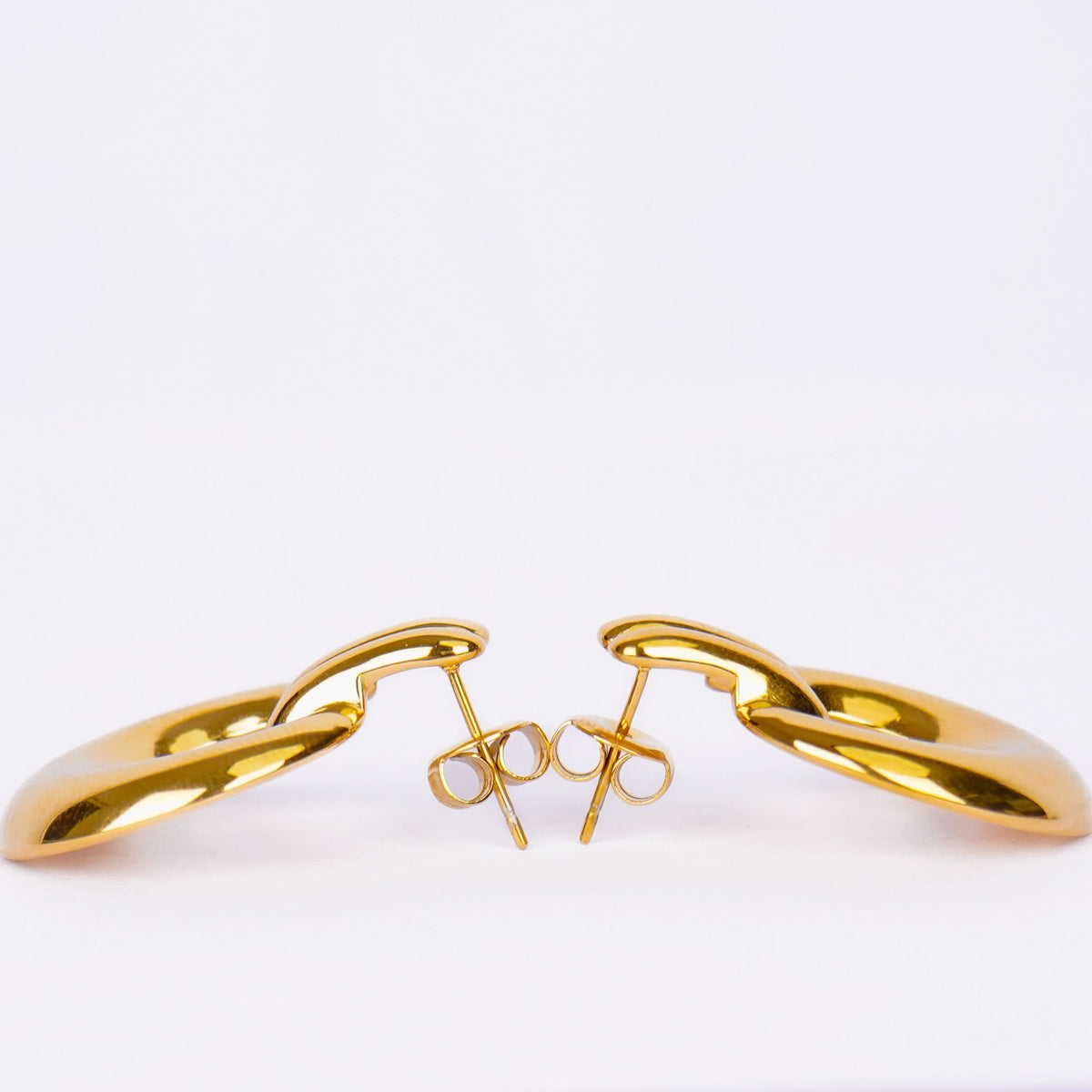 Golden Double Hoop Earrings