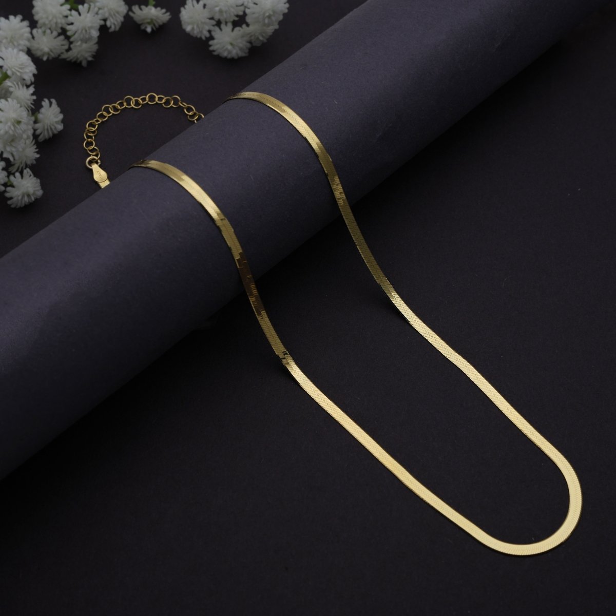 Golden Reversible Italian Snake Chain 925 Sterling Silver - iAMORY
