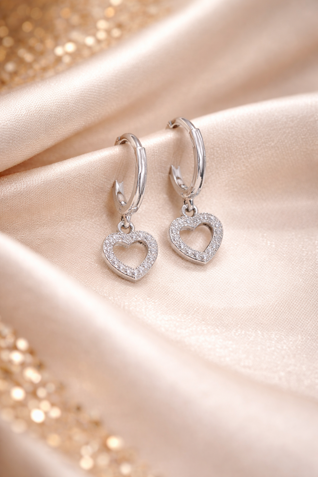 huggie hoop earrings with charms