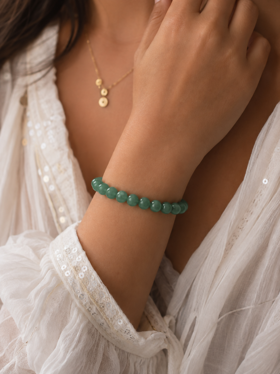 Natural Green Aventurine 8mm Gemstone Bracelet