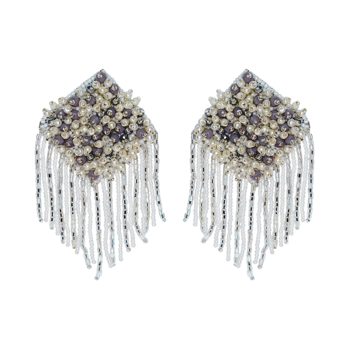 Noora Earrings in Lilac