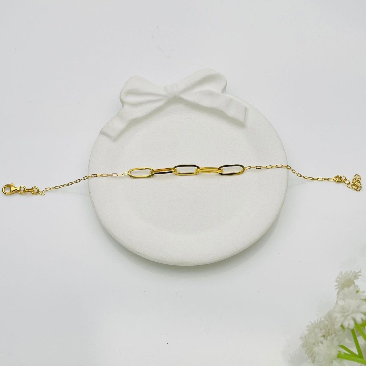 Luxe Oval Link 925 Sterling Silver Bracelet - iAMORY