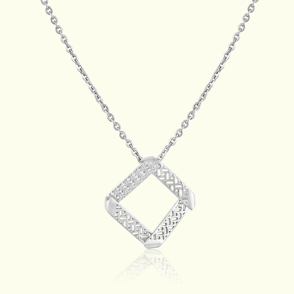 Chic Squares Silver Set
