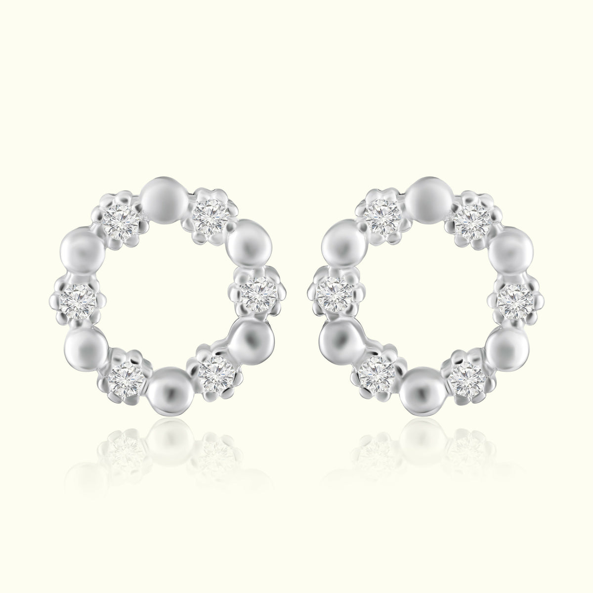 Moonbeam Silver Studs