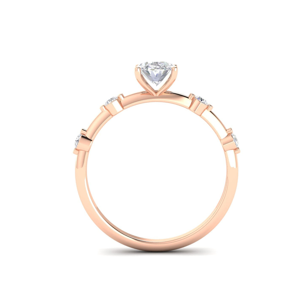 1.21 Ct Oval Cut Moissanite Solitaire Engagement Ring 14K Yellow Gold Plated