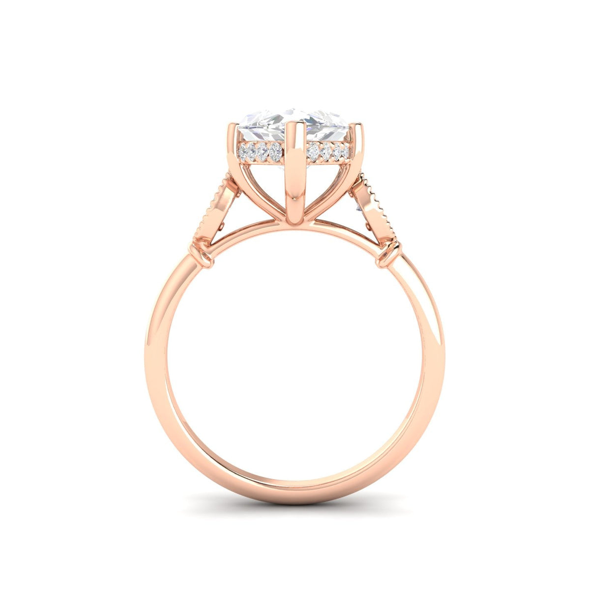 4.09Ct Marquise Cut Moissanite Engagement Ring 14K Yellow Gold Plated