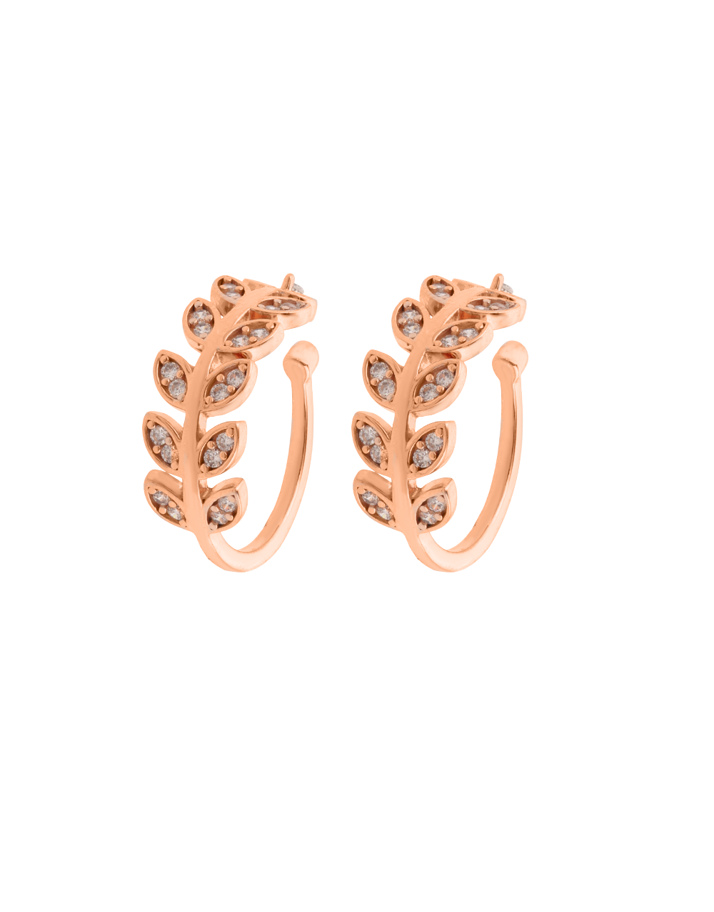 Rose Gold Adjustable CZ Toe Rings – Elegant and Stylish Design