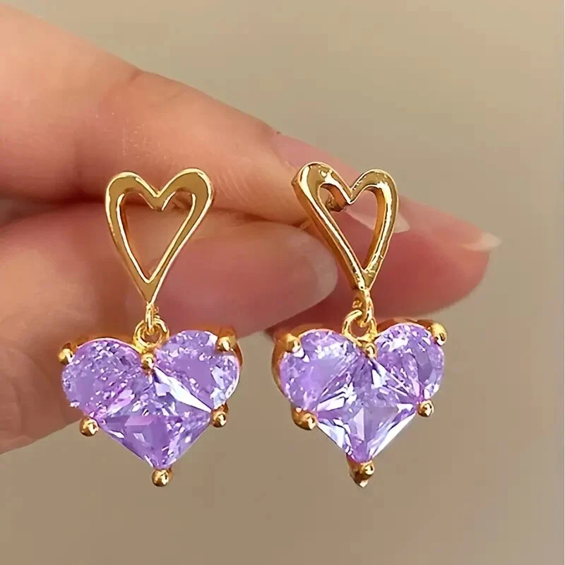 astria-jewellery-purple-crystal-heart-drop-earrings-for-women-gold-plated-open-heart-stud-earrings-cute-aesthetic-statement-jewellery-for-girls