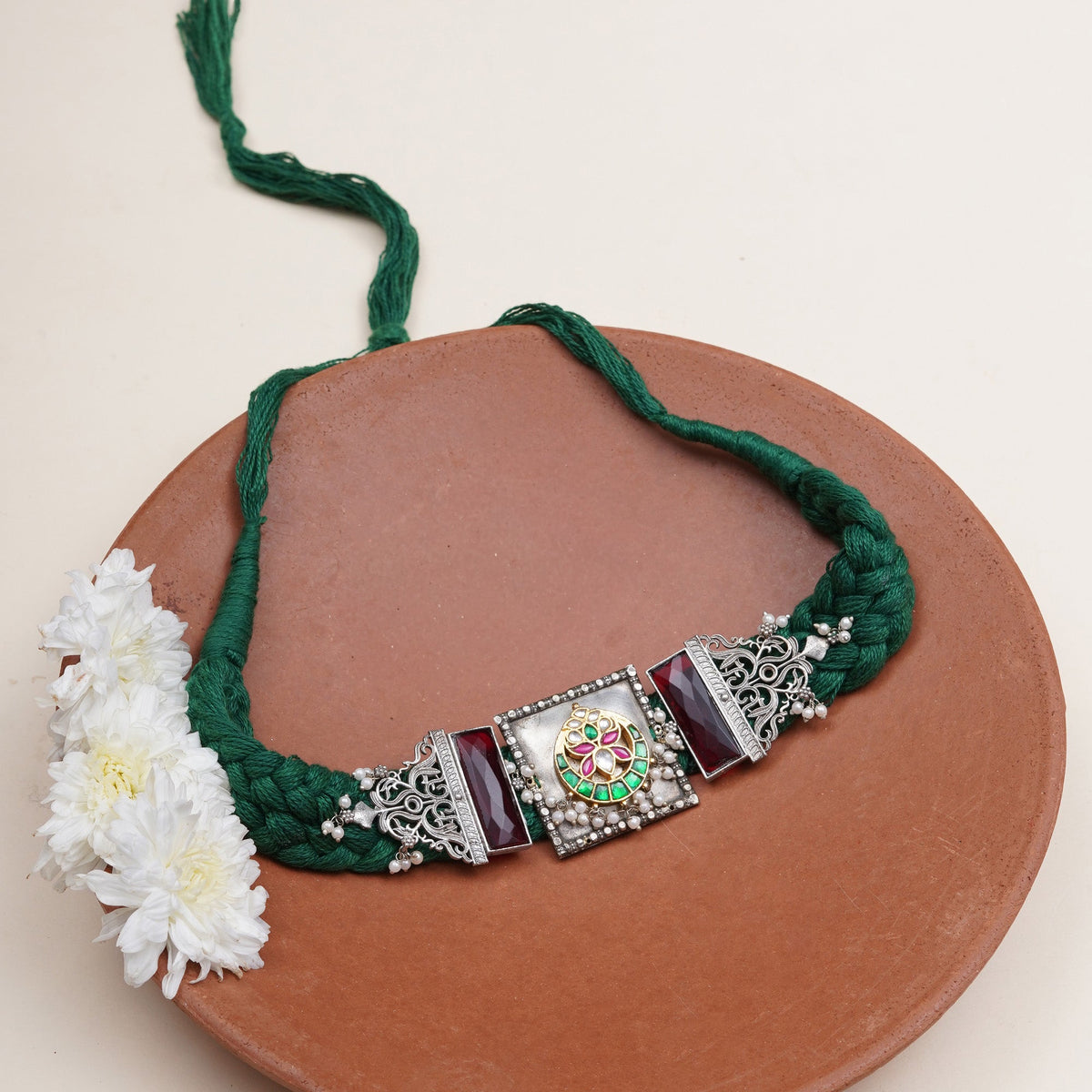 Floral Braid Choker 
