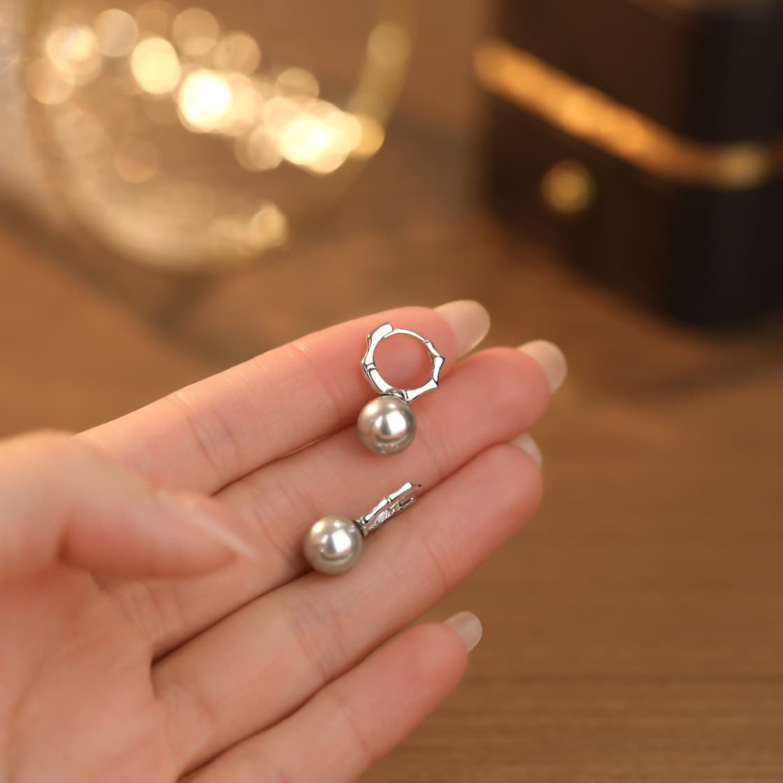 Luna Pearl Drop Earrings | 925 Sterling Silver