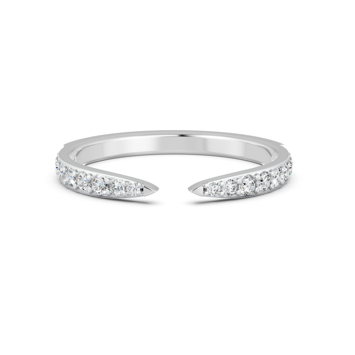 0.24Ct Round Cut Moissanite Couple Wedding Band Ring 14K Gold Plated