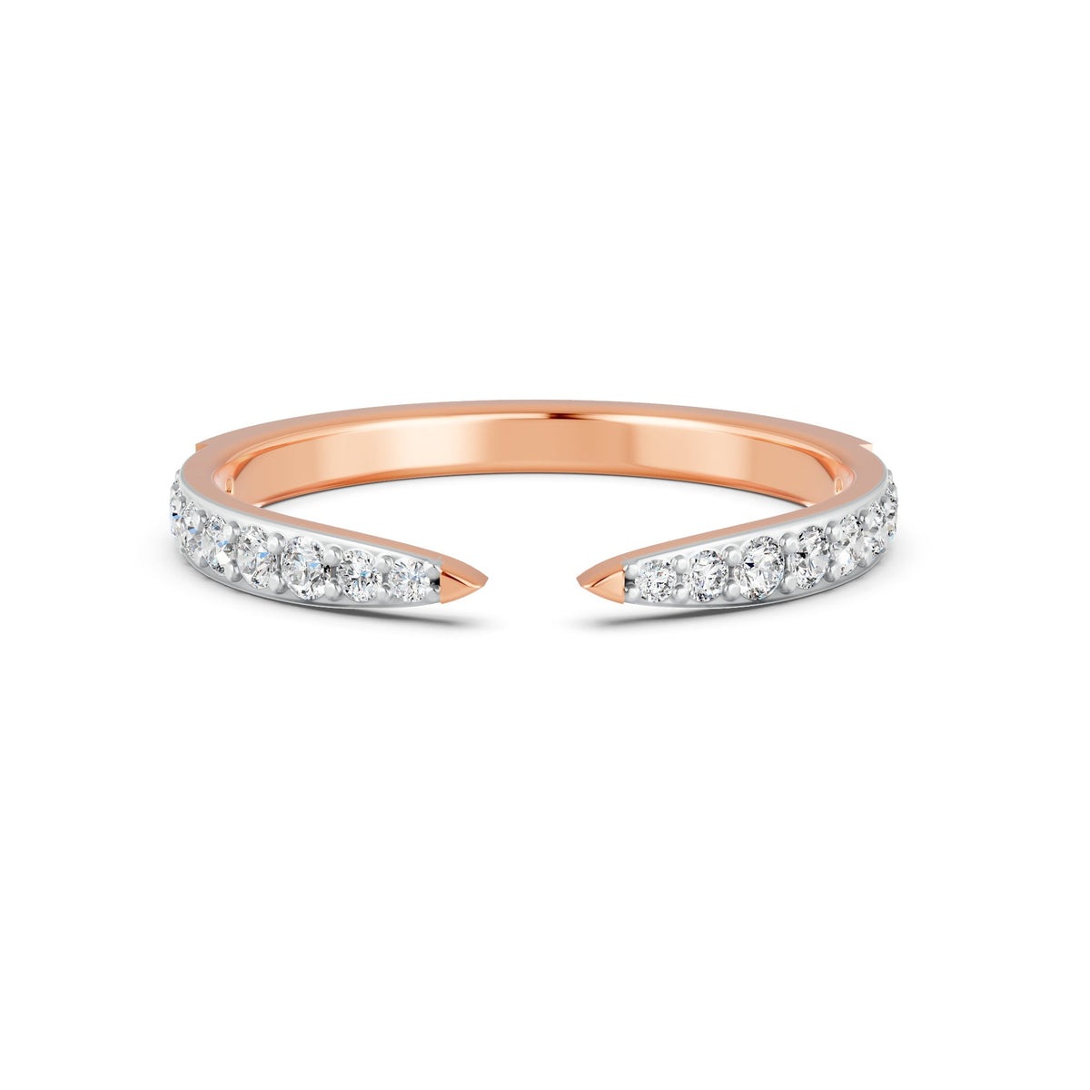 0.24Ct Round Cut Moissanite Couple Wedding Band Ring 14K Gold Plated