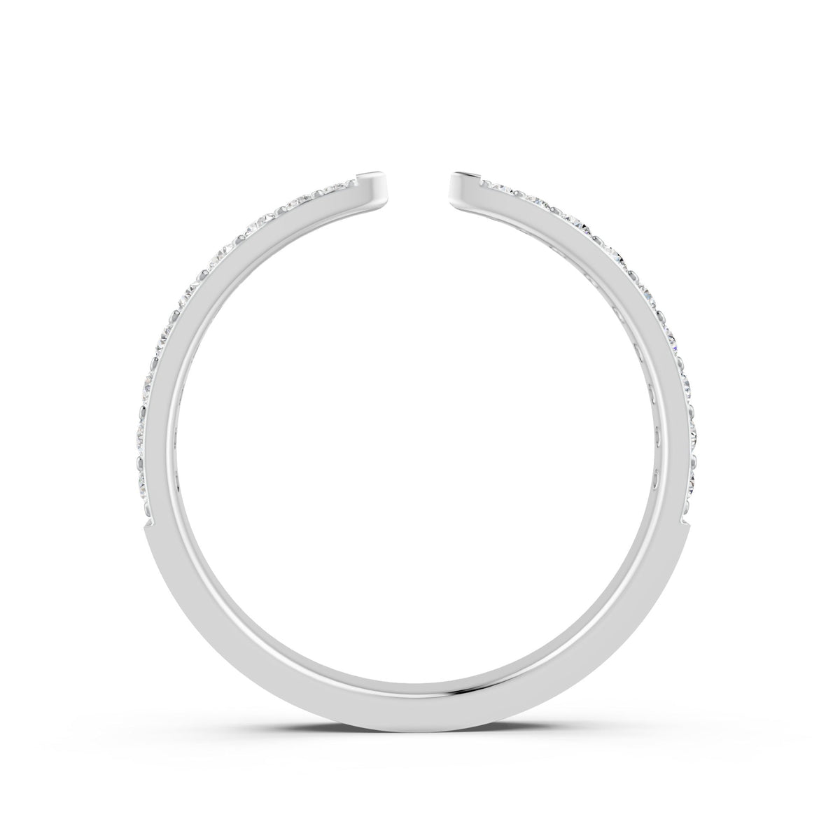 0.24Ct Round Cut Moissanite Couple Wedding Band Ring 14K Gold Plated