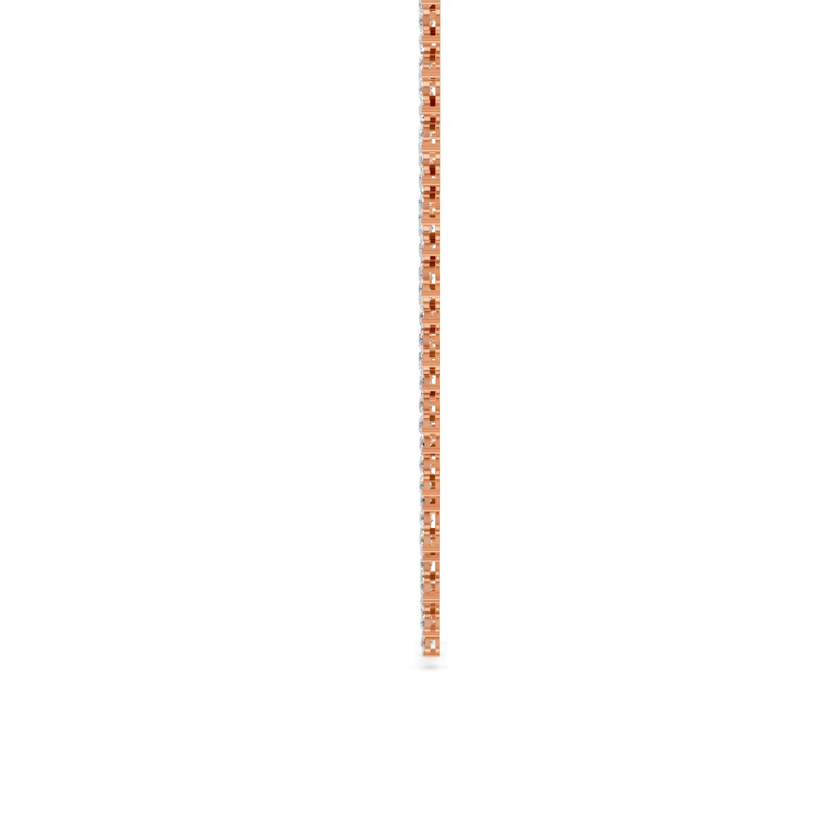 16.90 Ct Round Cut Moissanite Floral Cluster Tennis Necklace 14K Yellow Gold Plated