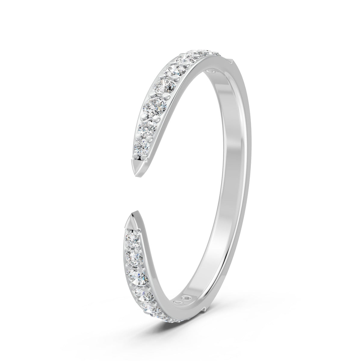 0.24Ct Round Cut Moissanite Couple Wedding Band Ring 14K Gold Plated