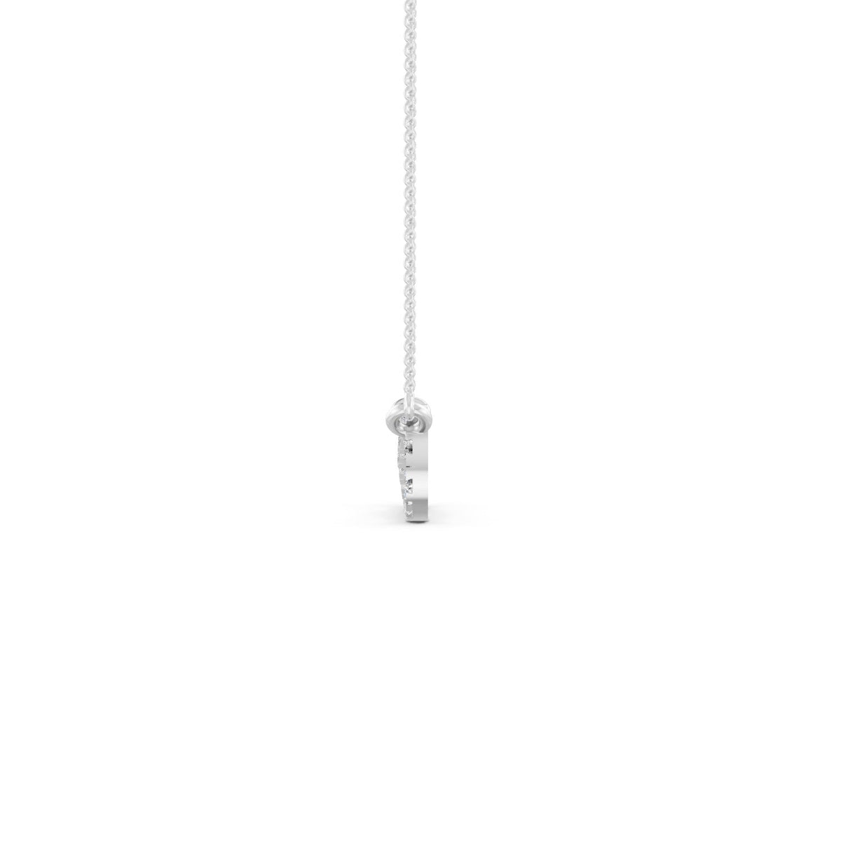 0.33Ct Round Cut Moissanite Infinity Pendant Necklace 14K Yellow Gold Plated