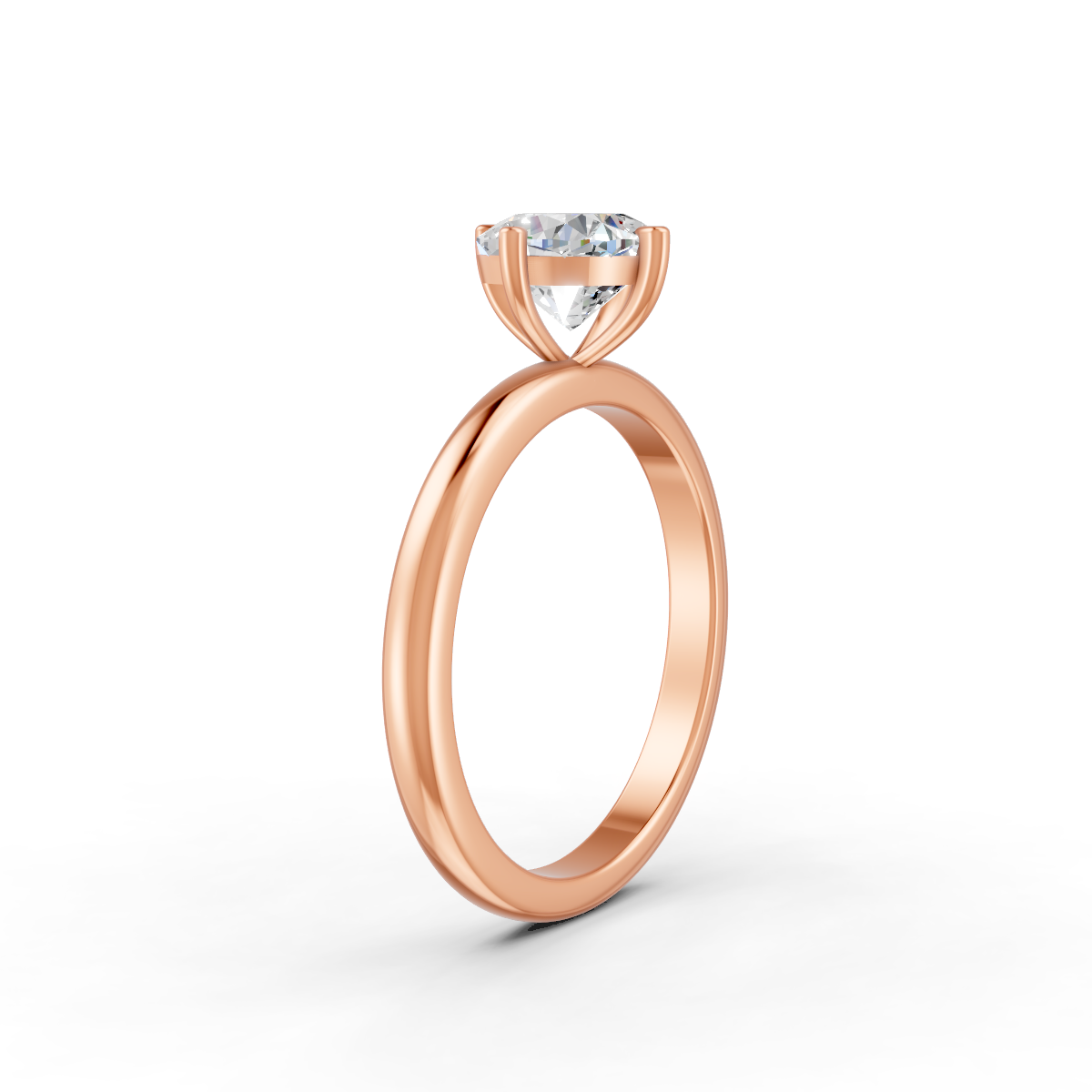 1-5 Ct Cushion Cut Real Moissanite Clow Prong Solitaire Ring 14K Yellow Gold Plated