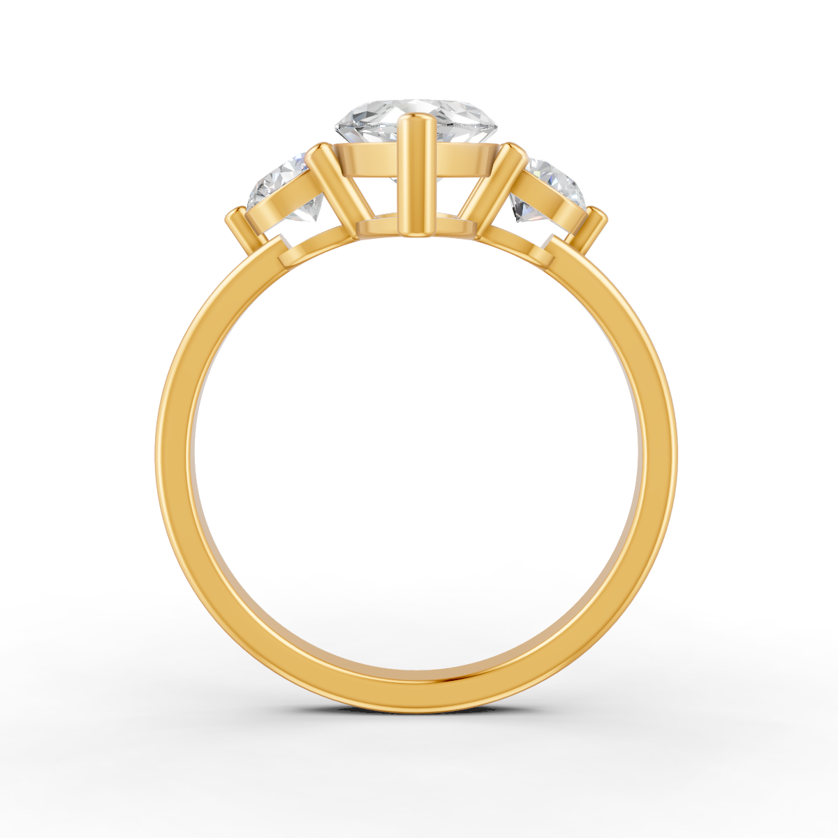 1.89Ct Marquise Cut Moissanite Women's Engagement Ring 14K Yellow Gold Plated