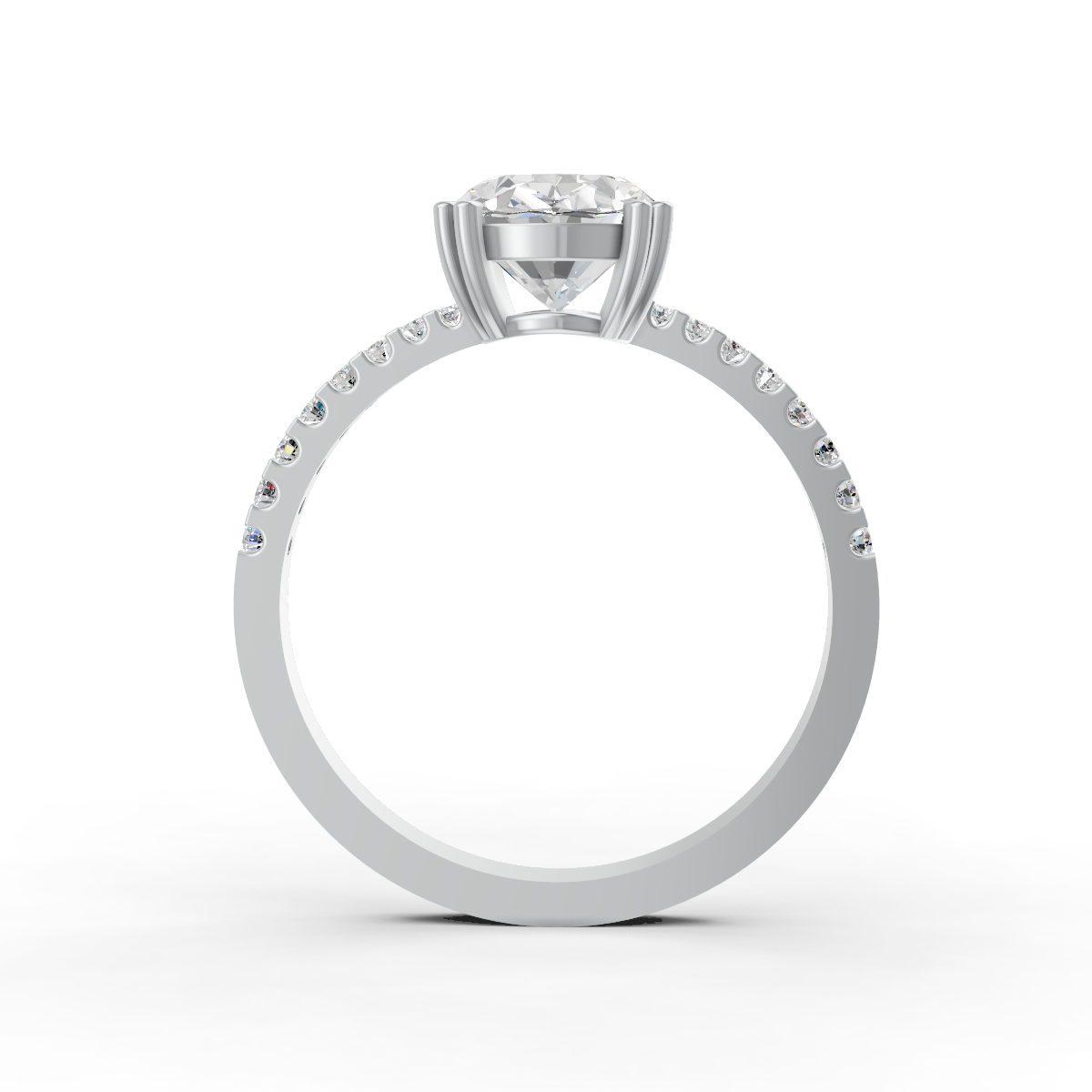 1.85Ct Oval Cut Moissanite Women Engagement Ring 14K Yellow Gold Plated