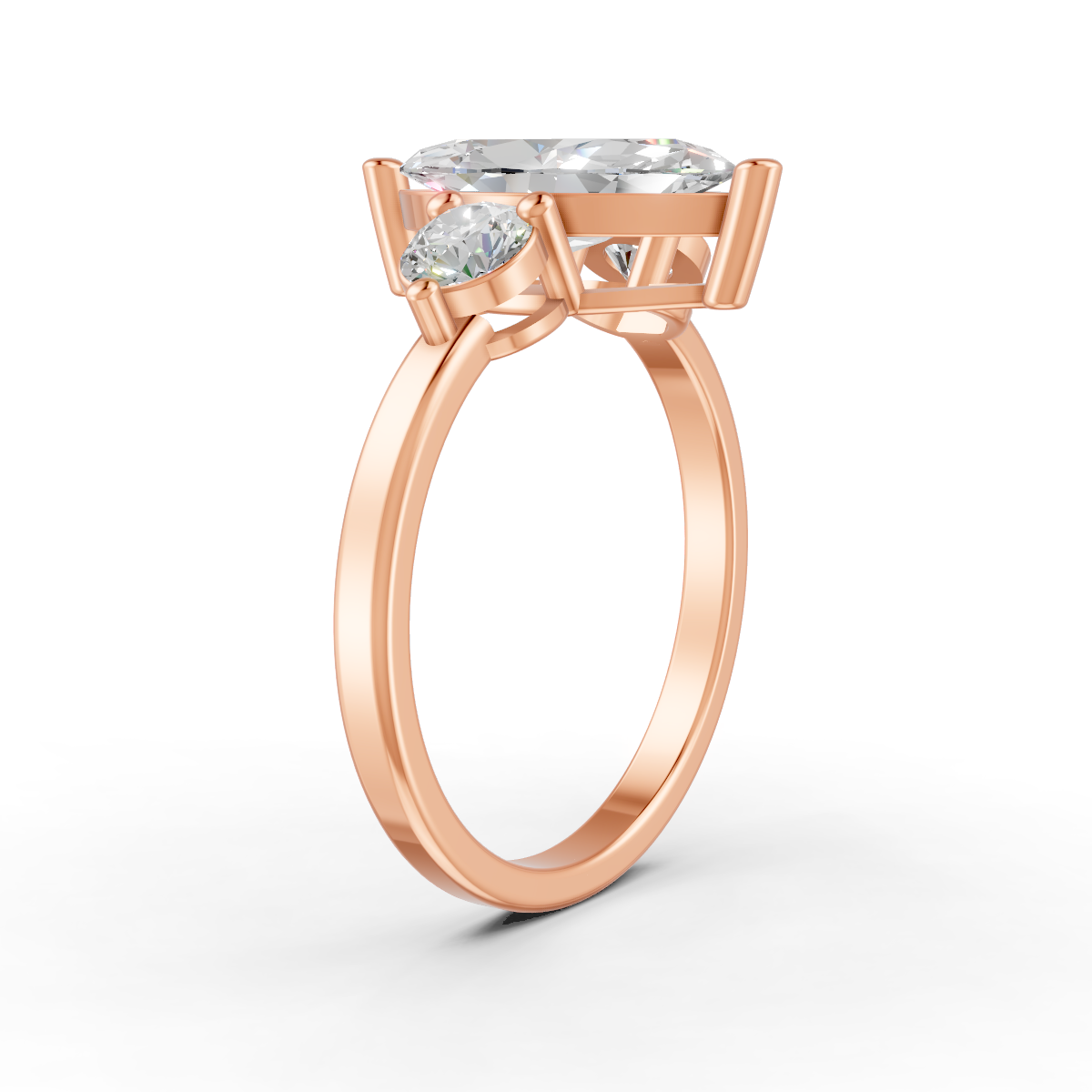 1.89Ct Marquise Cut Moissanite Women's Engagement Ring 14K Yellow Gold Plated