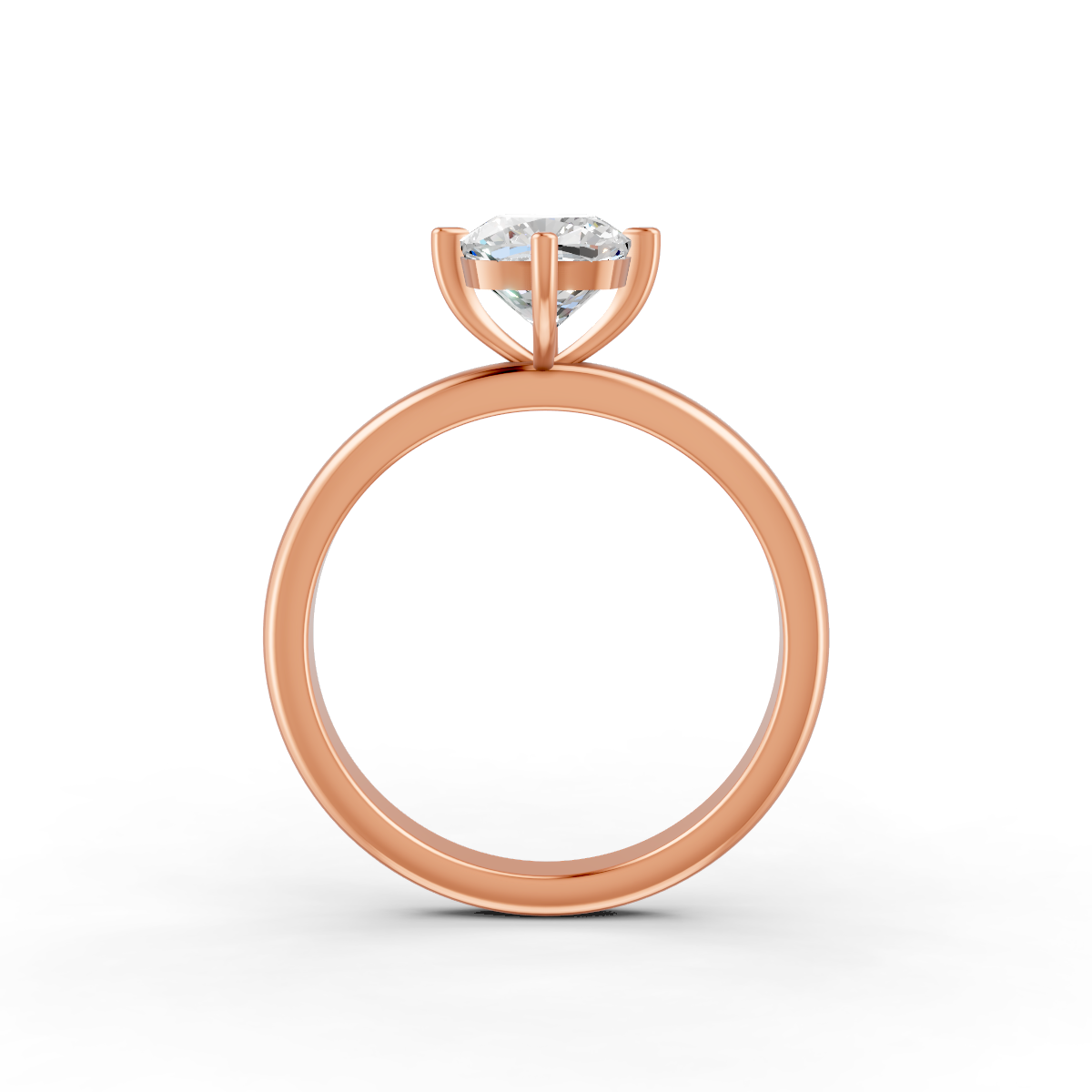 1-5 Ct Cushion Cut Real Moissanite Clow Prong Solitaire Ring 14K Yellow Gold Plated