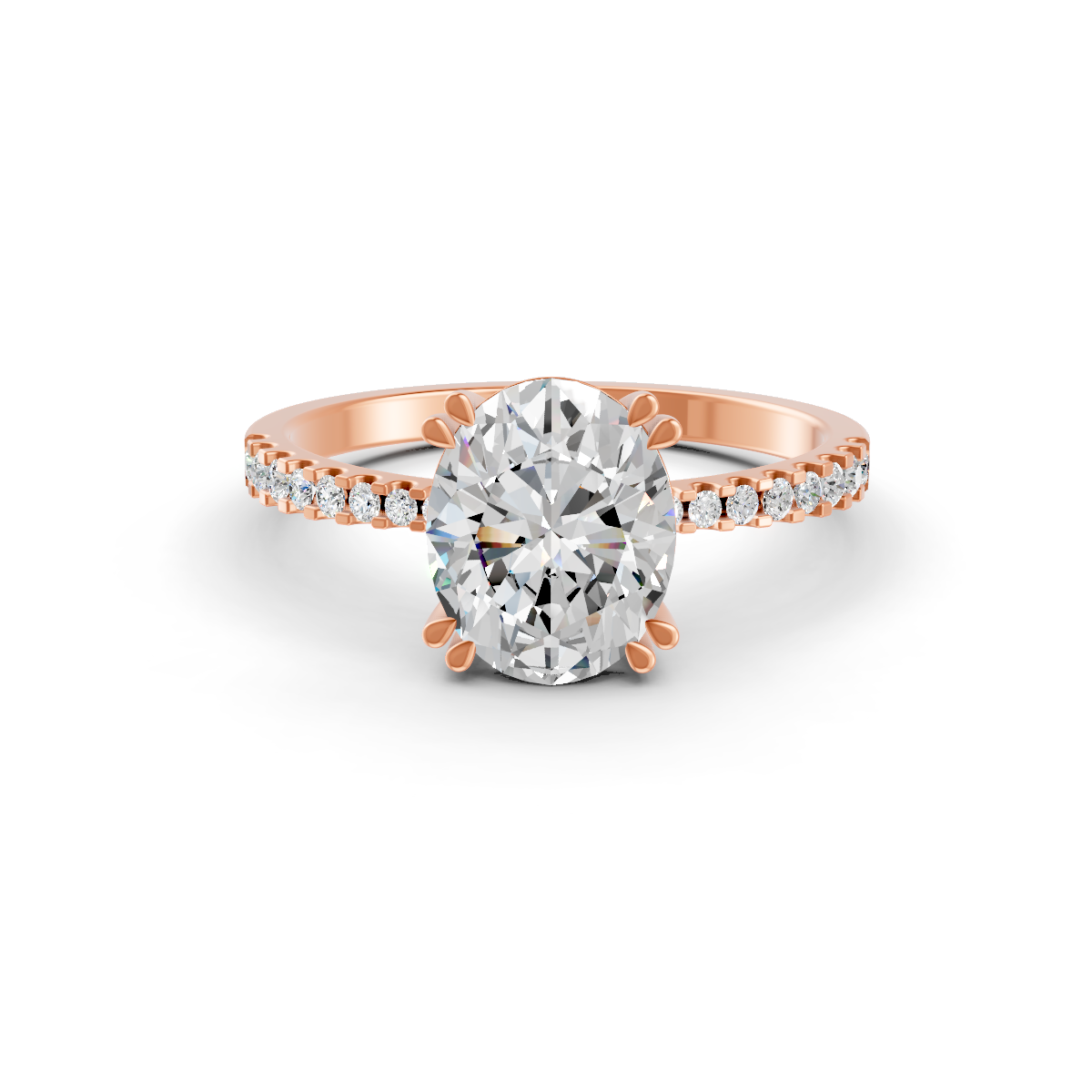 1.85Ct Oval Cut Moissanite Women Engagement Ring 14K Yellow Gold Plated
