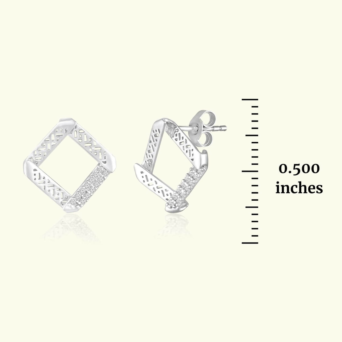Chic Squares Silver Set