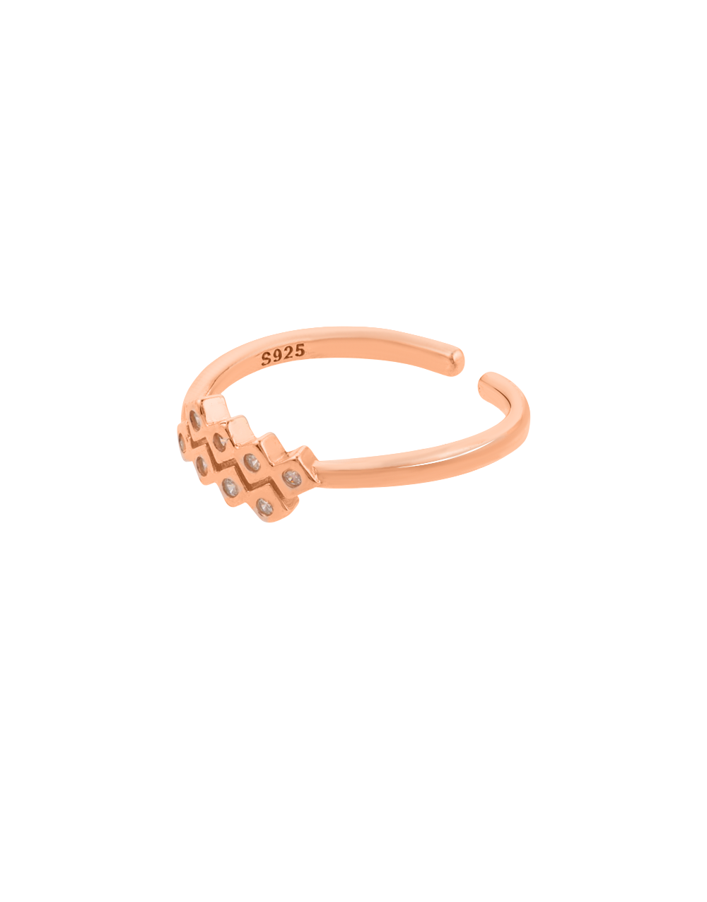Textured Zigzag Toe Rings – Modern Ethnic Style
