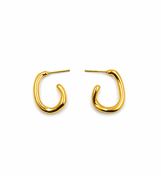 Gold Minimal Hoop Earrings