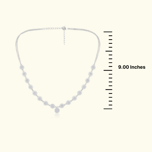 Elara Silver Necklace Set
