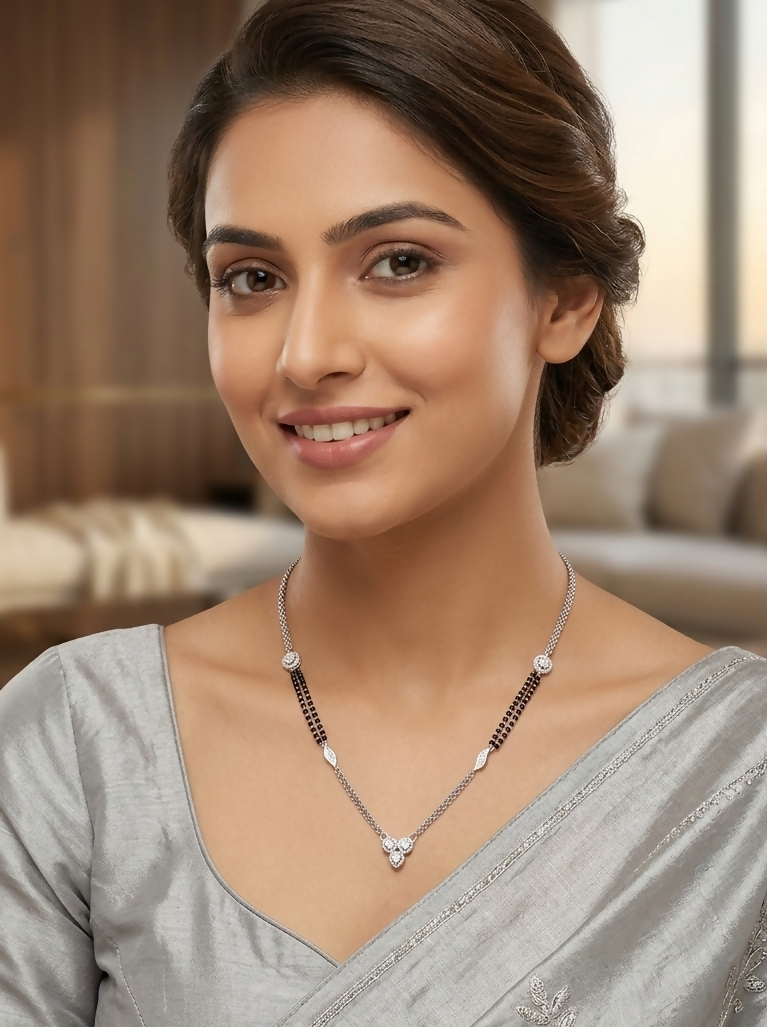 92.5 Silver Mangalsutra