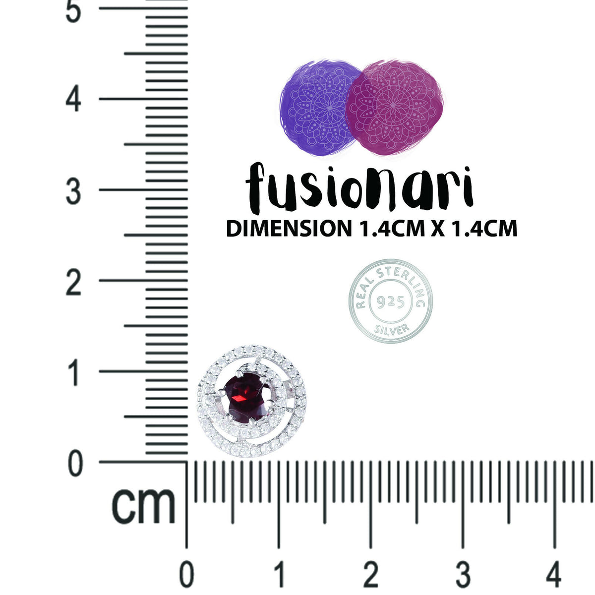 925 Sterling Silver Garnet Earrings for Women | Natural Red Gemstone Drop Earrings | Elegant Daily Wear Silver Jewelry