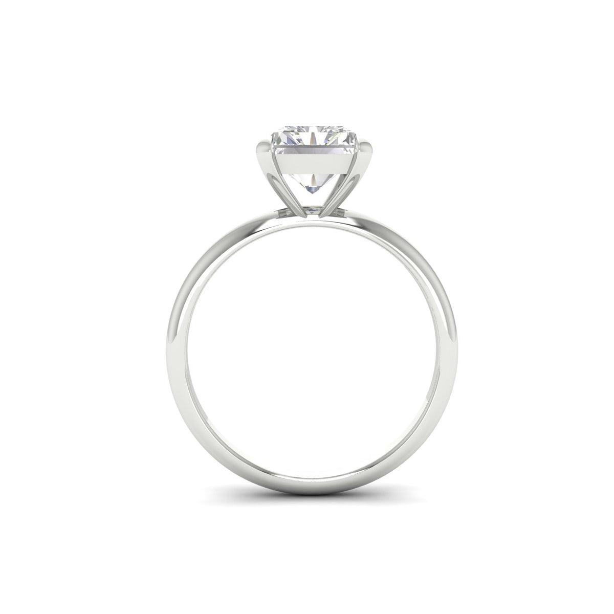 3Ct Radiant Cut Moissanite Women Solitaire Ring 14K Yellow Gold Plated