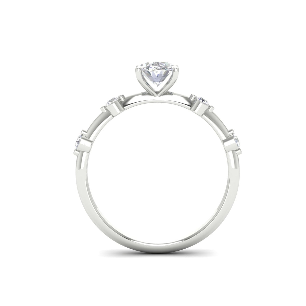 1.21 Ct Oval Cut Moissanite Solitaire Engagement Ring 14K Yellow Gold Plated