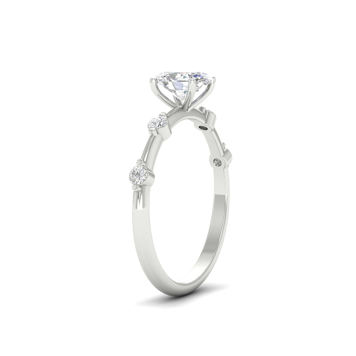 1.21 Ct Oval Cut Moissanite Solitaire Engagement Ring 14K Yellow Gold Plated
