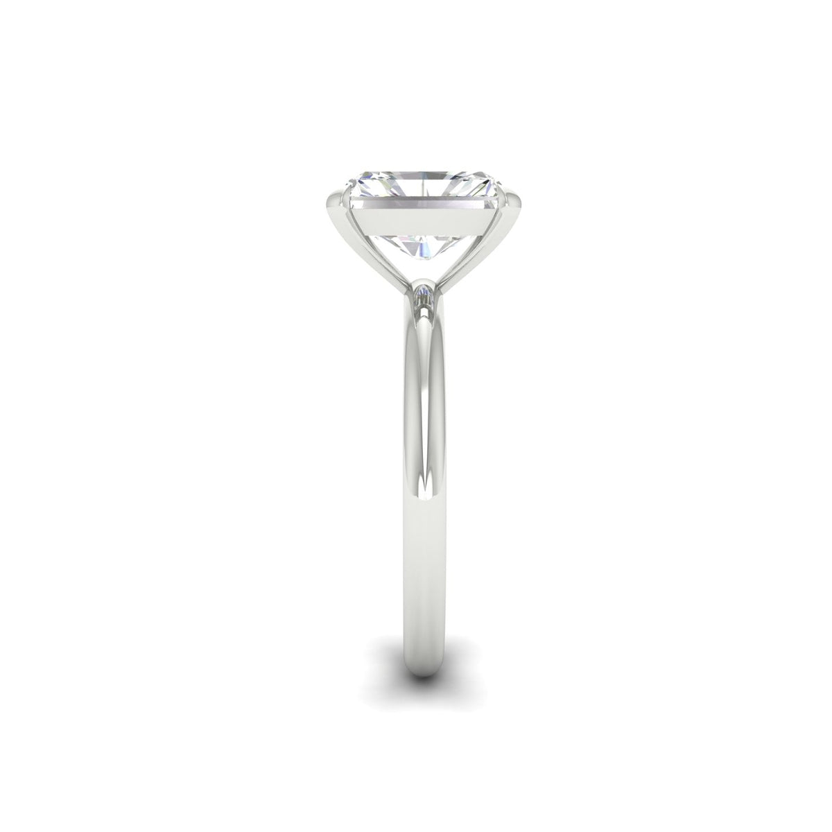 3Ct Radiant Cut Moissanite Women Solitaire Ring 14K Yellow Gold Plated