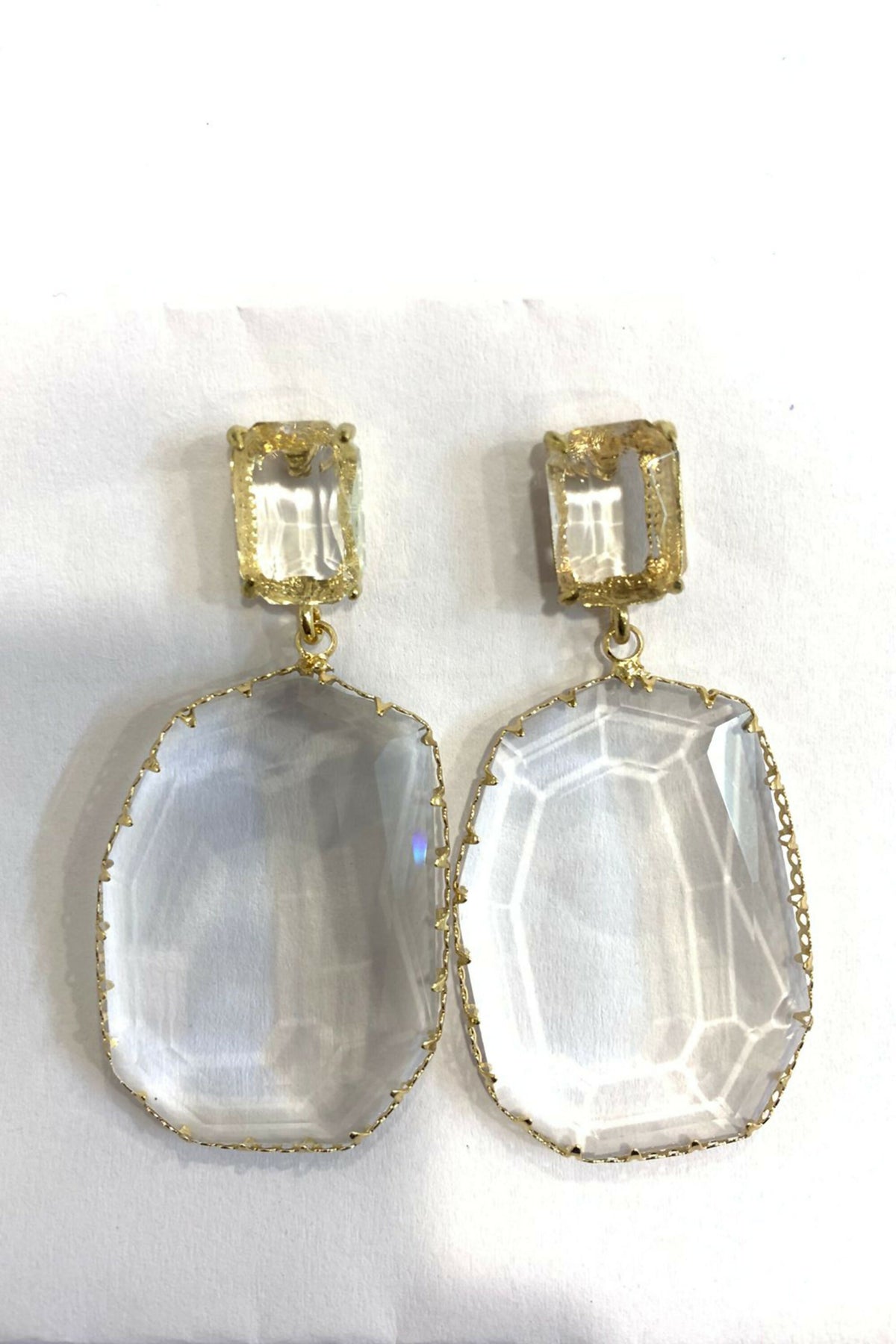 Aurora Faceted Crystal Drop Earrings BSJ135