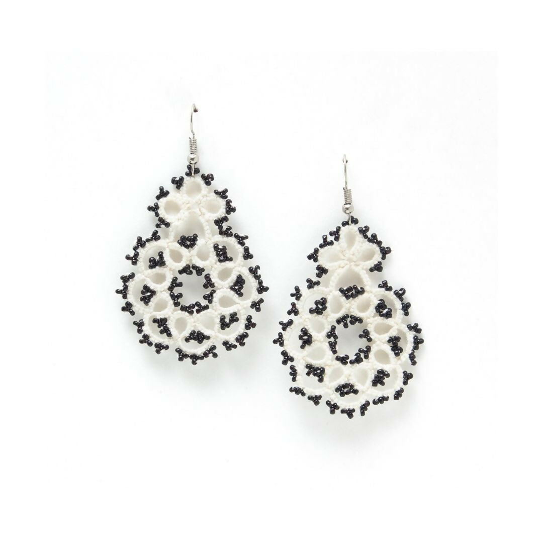 Ivory Noir Earrings
