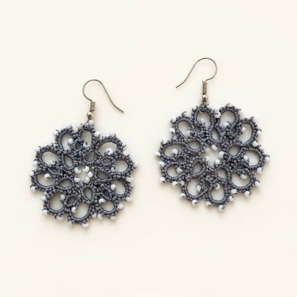 Smoky Halo Earrings