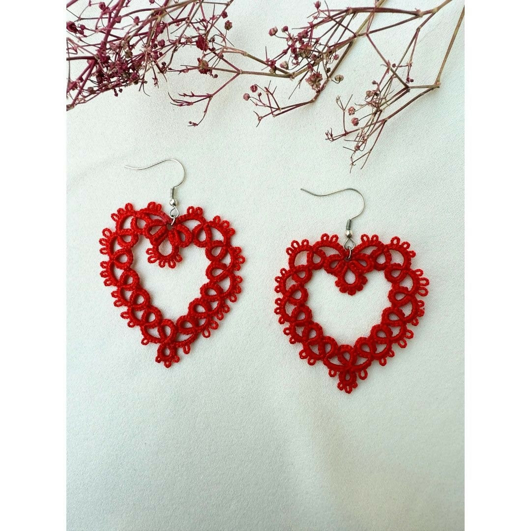 Flaming Heart Earrings